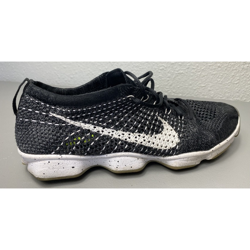 Nike Flyknit Zoom Agility Womens Running Shoes Sneaker Size 9.5 Black 698616-001 - Picture 10 of 13